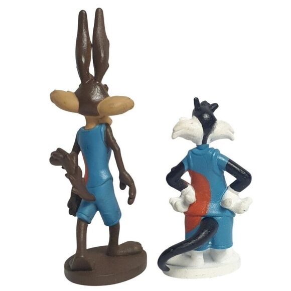 Looney Tunes Figures Wile E. Coyote & Sylvester Space Jam Toon Squad Toy Fig. - Picture 3 of 5
